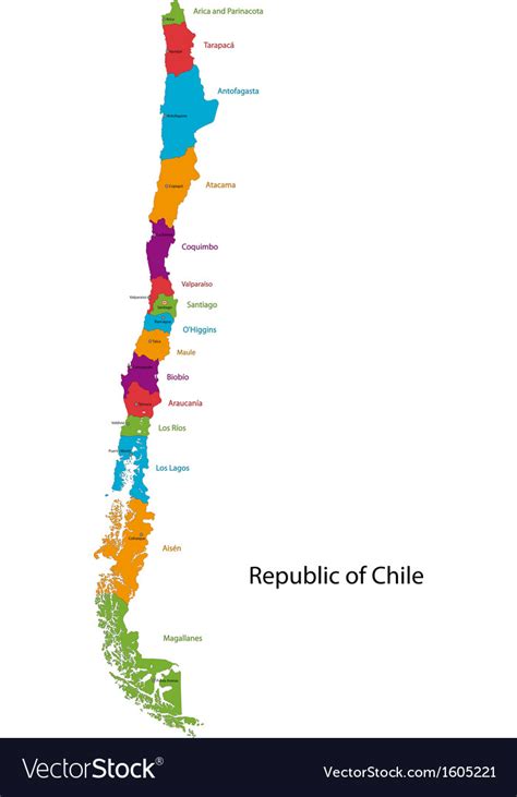 Printable Vector Map Of Chile Outline Free Vector Map