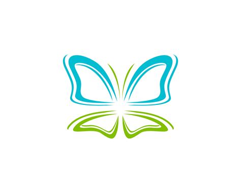 Butterfly Conceptual Simple Colorful Icon Logo Vector Illustration