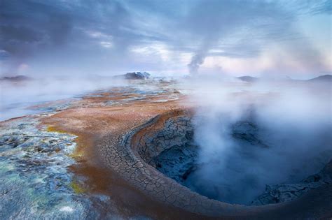 Volcanic Site Photo Iceland Landscape Nature Hd Wallpaper