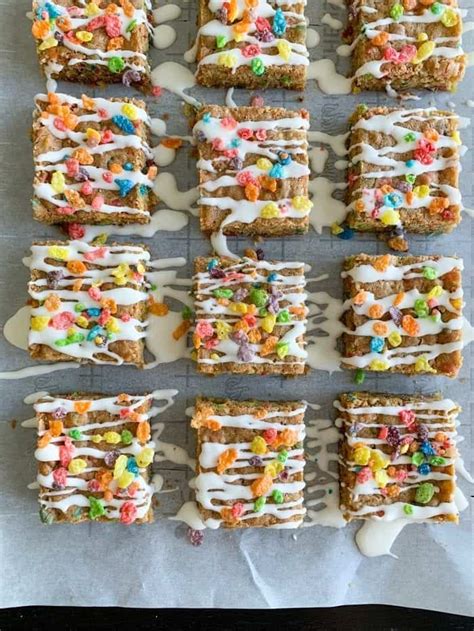 Cool cookies on a wire rack. Fruity Pebbles Cookie Bars | Homemade Cookie Bars Recipe