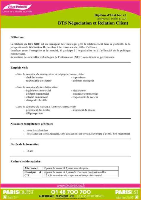 CURRICULUM VITAE BTS NRC ALTERNANCE