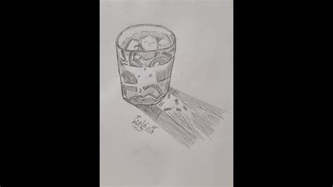 si te vizatojme nje gote me laps how to draw a glass cup with pencil youtube