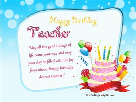 Birthday Card For Teacher Printable Birthday Wishes For Teacher Wordings And Messages Birthdaybuzz