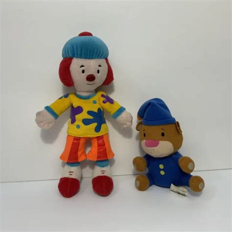 Disney Store Jojos Circus Jojo Clown And Clownie Brownie Bear Stuffed