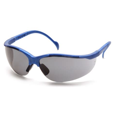 Pyramex Smb1820s Venture Ii Safety Glasses Metallic Blue Frame