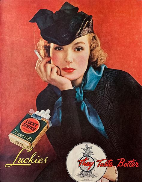 Ad For Lucky Strike Cigarettes In “the Saturday Evening Po Flickr