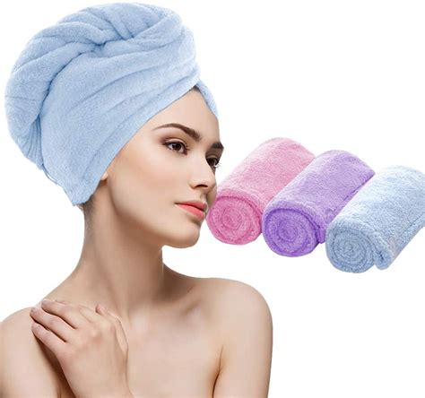 Microfiber Hair Towel Hair Drying Towels Wrap Turban Super Anti Frizz
