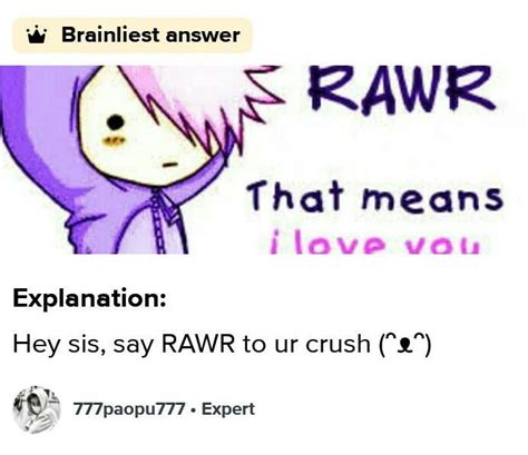 What Does Rawr Mean ᵔᴥᵔ