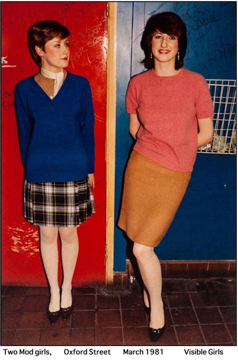 Two Mod Girls Oxford Street March 1981 Mod Fashion Cheap Fashion
