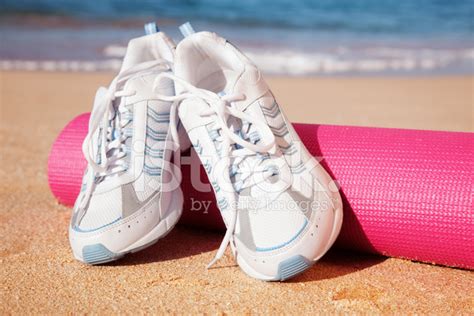 Fitness On The Beach Stock Photo Royalty Free Freeimages
