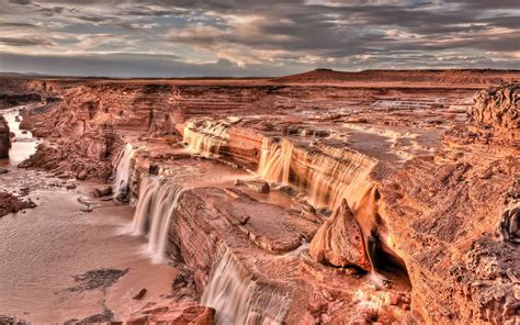 Grand Falls Waterfall Is Located 30 Miles Northeast Of Flagstaff
