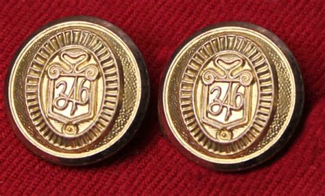 two mens vintage brooks brothers by waterbury blazer buttons gold brass