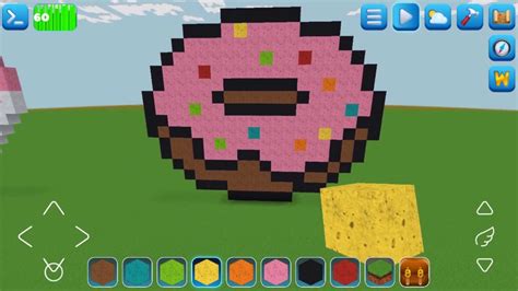 Easy Way To Create A Cube Donut 🍩 Realmcraft Free Game In Minecraft