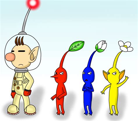 Ssb4 Olimar And The Pikmin By Coleptile On Deviantart