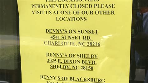 Gastonia Denny's shuts its doors