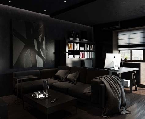 Image Result For Black Apartments Mens Bedroom Decor Bedroom Setup