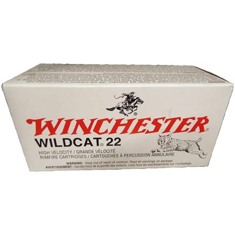Winchester 22 Calibre High Velocity Wildcat Long Rifle Ammunition