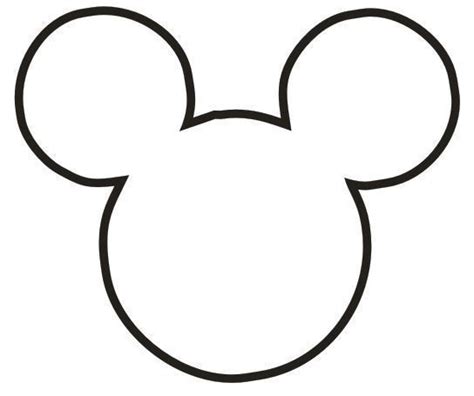 Mickey Outline For The Home Pinterest