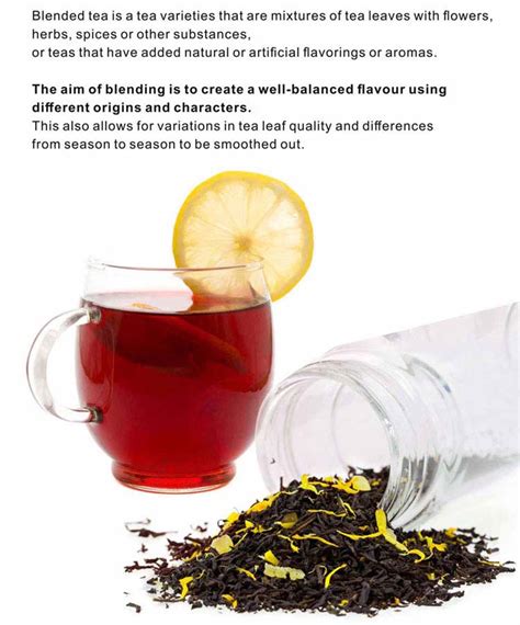Wholesale Digestive Afternoon Blend Tea Lemon Black Tea In Bulk With