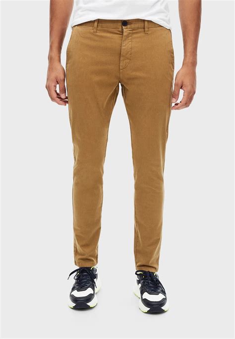 Buy Celio Brown Essential Straight Pants For Men In Riyadh Jeddah