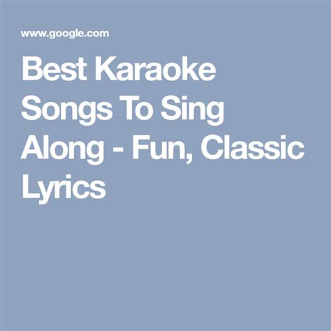 These Are The Best Karaoke Songs Of All Time Best Karaoke Songs