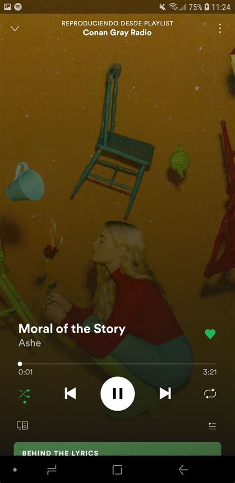 Moral Of The Story Song Lyrics Wallpaper Spotify Screenshot Music