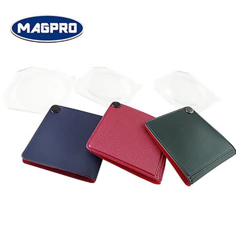 Small Folding Magnifier With Leather Case 6x Magnifying Taiwantrade