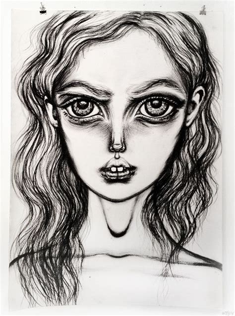 Brooding Eyes Drawings Female Sketch Pictures