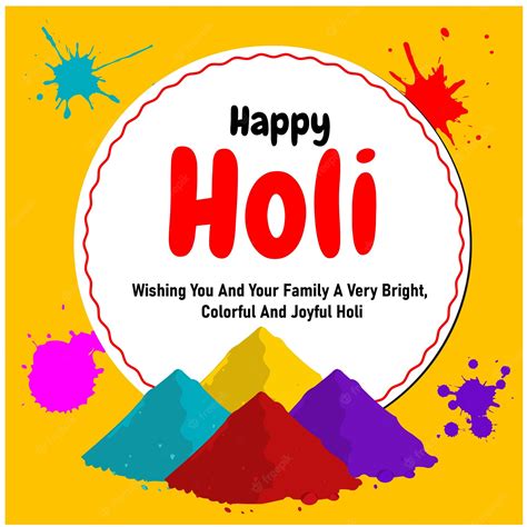 Premium Vector Happy Holi Indian Festival Vector Illustration
