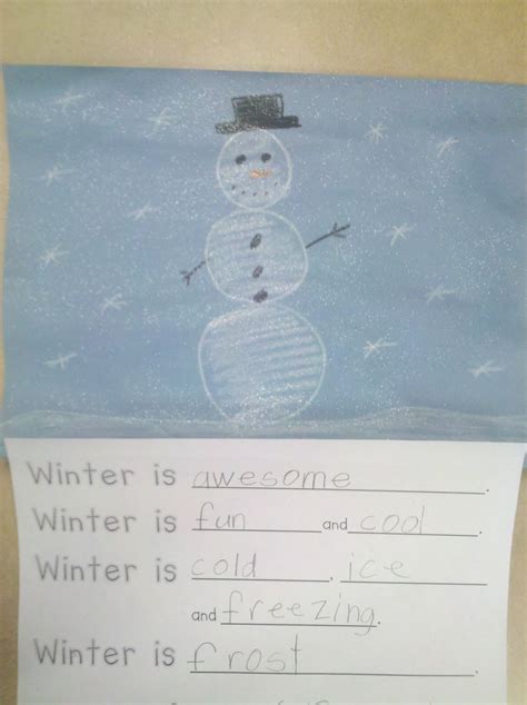 One area of narrative writing that my students continue to need practice is with elaborating details. Winter Writing - Fun in First