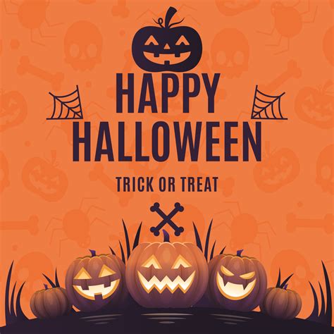 Happy Halloween Trick Or Treat 1339964 Vector Art At Vecteezy