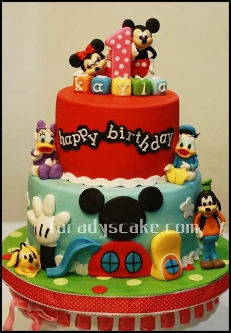 Mickey mouse cake this is the first cake i made using a hand sketched and cut template for the mickey mouse face and features. mickey-mouse-birthday-cake-design-samples - Pink Lover