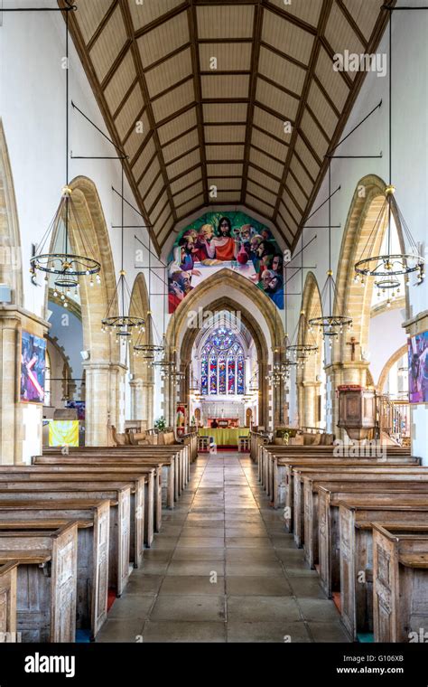 England Norfolk Great Yarmouth Interior Great Yarmouth Minster Stock