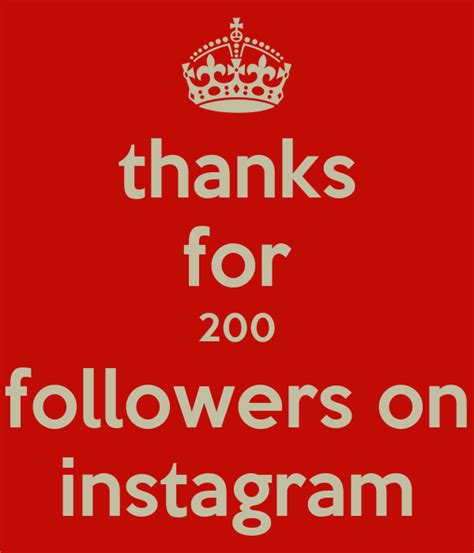 Thanks For 200 Followers On Instagram Poster Kyle Keep Calm O Matic