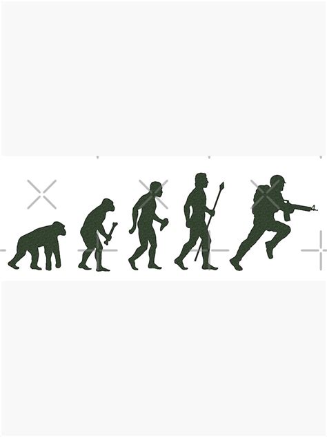 Funny Army Evolution Of Man Photographic Print For Sale By