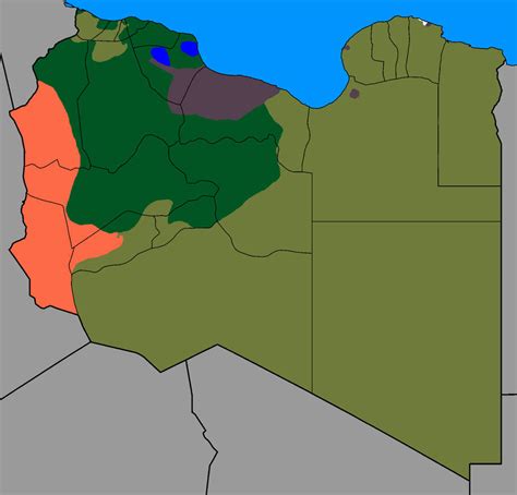 Libyan Civil War Map 1112015 By Thumboy21 On Deviantart