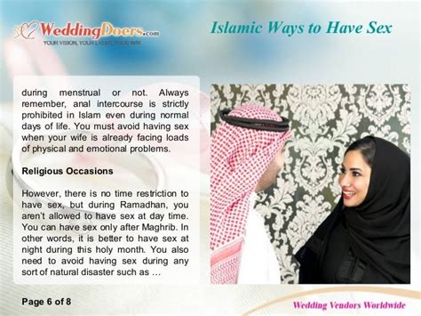 Islamic Ways To Have Sex