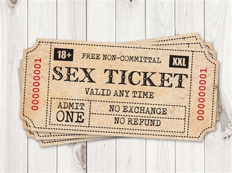 Sexy T For Him Printable Sex Tickets Kinky Coupon For Etsy Free Download Nude Photo Gallery