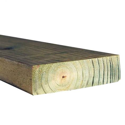 Treated Yellow Pine 2 In X 6 In X 12 Ft 06 S4s Dimensional Lumber
