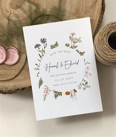 Botanical Garden Save The Date Card Designed By Rodo Creative Save