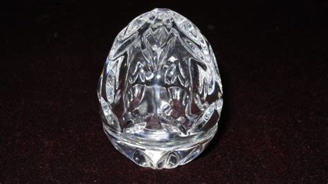 Vintage Waterford Irish Crystal Egg Trinket Box Ebay Crystal Egg Trinket Boxes Crystals