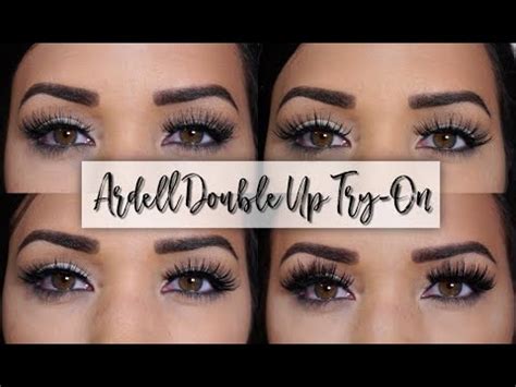 ardell double  lashes demotry  youtube