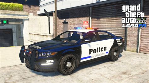 GTA LSPDFR SP Police Mod LSPD A New Look On The Default Vapid Police Cruiser And Patrolling