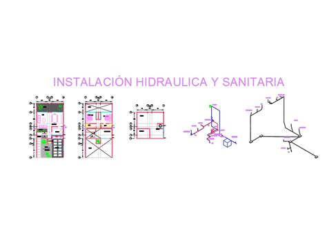 Instalacion Hidraulica Y Sanitaria Casa Habitacion Plantas E Isometricos Kb Bibliocad