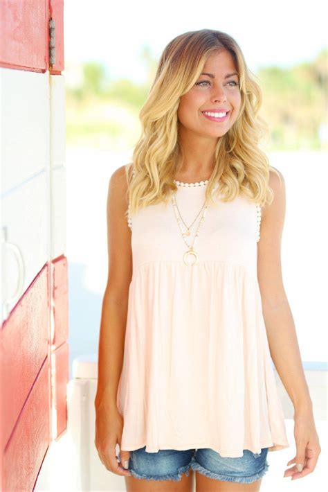 Blush Baby Doll Top Saved By The Dress