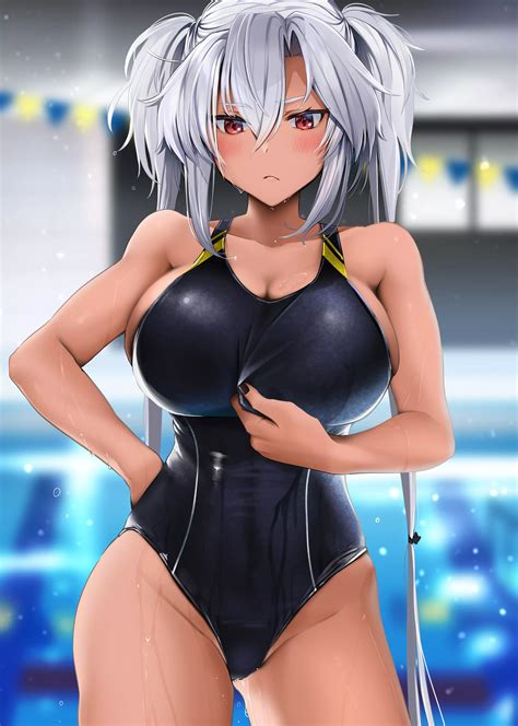 Musashi Swimsuit Sticking Yunamaro Kantai Collection Nudes