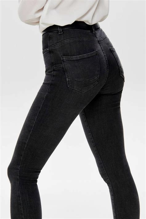 Only Push Up Skinny Jeans Onlpower Medium Grey Denim Wehkamp