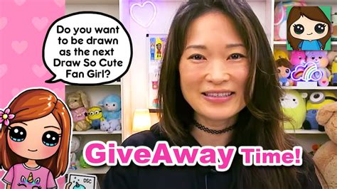 ⭐️giveaway Time⭐️draw A Fan As A Draw So Cute Girl 2 Youtube