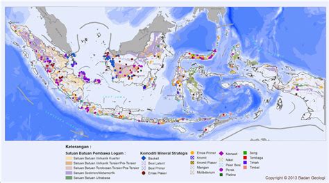Peta Persebaran Bahan Tambang Di Indonesia