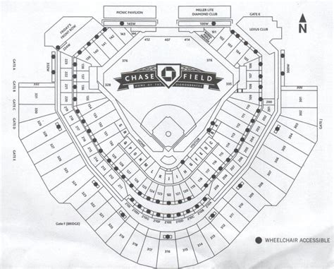Chase Field Seating Diagram Cabinets Matttroy